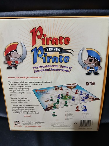 Pirate Vs Pirate Swashbuckling Game Of Swords By Out Of The Box Complete! - Picture 2 of 9