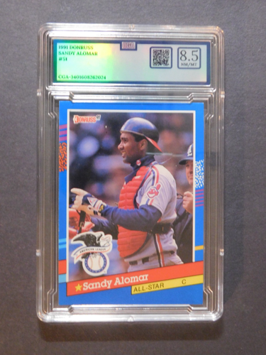 1991 Donruss All-Star - Sandy Alomar - #51 - CGA 8.5