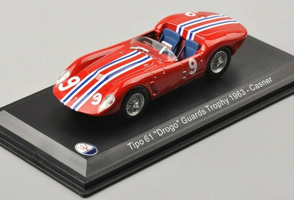 Maserati Tipo 61, No. 9, 1:43 Scale w/o Showcase Birdcage