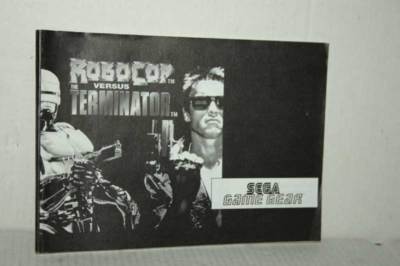ROBOCOP VS TERMINATOR GAME GEAR MANUAL USED ITALIAN EDITION FR1 54255