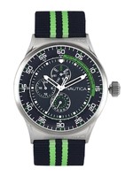 Nautica Gent's Blue & Green Nst 17 Multifunction Stainless Steel Watch A14666 Nautica Gent's Blue & Green Nst 17 Multifunction Stainless Steel Watch A14666