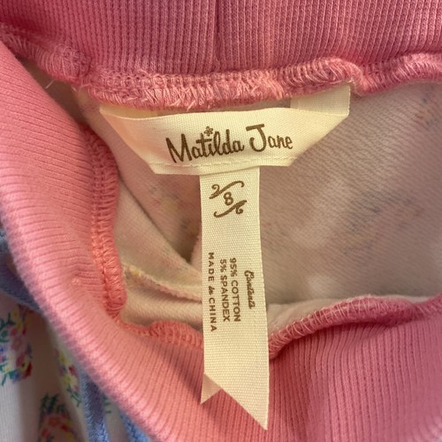 Matilda Jane Enchanted Garden With Love Heart-Print Jogger Pants Size 8 - Picture 6 of 9