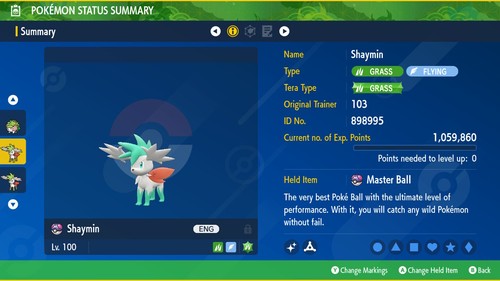 ✨ Shiny 6IV ✨ Shaymin in Land and Sky forms Legendary Pokemon for BDSP PLA SCVI - Picture 5 of 37