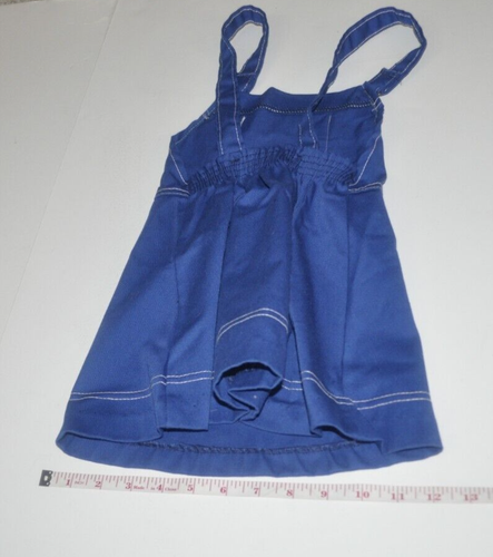 Vtg 70s Disney Mickey Mouse Denim Overall Dress Embroidered 5 Girls Jc Penney - Picture 11 of 12
