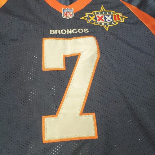​Maglia M&N JOHN ELWAY #7 Broncos 1998 Super Bowl XXXII Throwback Taglia 60 - Foto 6 di 11