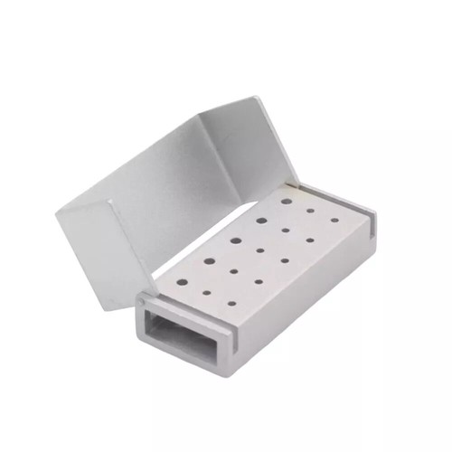 Dental 15-Hole Bur Block Holder RA Latch FG Bur With Cover Aluminum High/Low - Picture 25 of 28