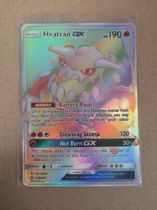 Pokemon - Heatran GX Rainbow Rare - 238/236 - Unified Minds - NM