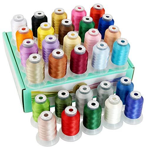 New brothread 30 Colors Polyester Embroidery Machine Thread Assorted Colors - Picture 16 of 20