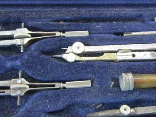 Vintage Swan Pencil Engineering Drafting Compass Set,11 Piece, #213HM, Germany - Picture 9 of 11