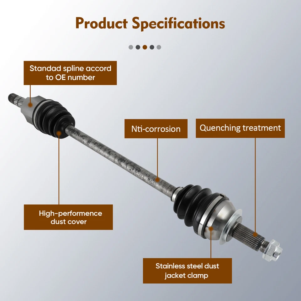 Par de ejes CV delanteros izquierdo derecho para Subaru Impreza WRX Forester 2,5 L 2011-2013 Foto 3 de 4