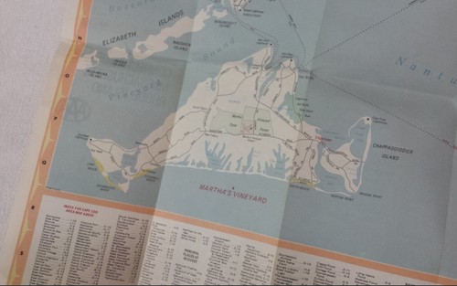 Vintage Road Map AAA Connecticut, Rhode Island, Massachusetts 1978 Rainbow Color - Picture 14 of 16
