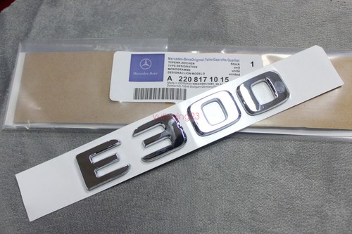 EMBLEMA INSIGNIA LETRAS MALETERO TRASERO CROMO BENZ E300 PARA MERCEDES BENZ CLASE E - Imagen 3 de 5