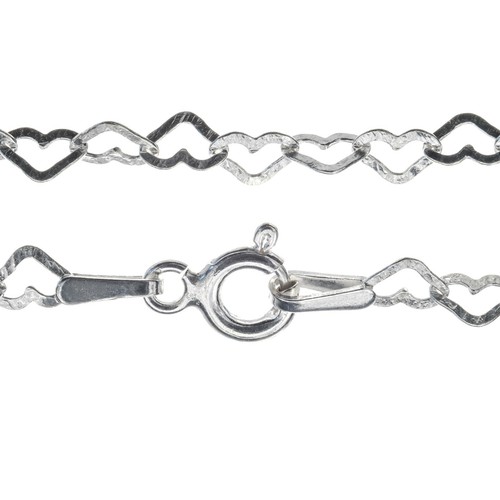 Sterling Silver Chain Necklace Love Heart Stamped 925 - 18inch - 3mm - Picture 2 of 16