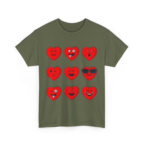 Valentines Day Silly Faces Hearts Funny Boys Girls T-Shirt - Picture 12 of 24