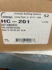 Item 14. Electric Duct Humidistat, Two Position, 15 to 95% Relative Humidity