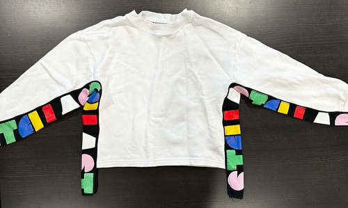 Stella McCartney Girls White Organic Cotton Sweater Size 8Y EUC - Bild 1 von 5