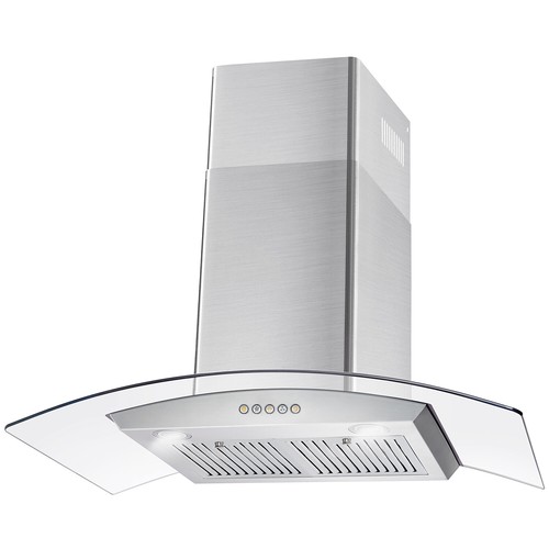36 IN. Ducted Wall Mount Range Hood w/ Push Buttons, Stainless Steel - OPEN BOX - Picture 3 of 9