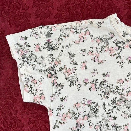 Rag and Bone New York Pima Cotton Floral Short Sleeve Tee T-Shirt Top Medium - Bild 6 von 23