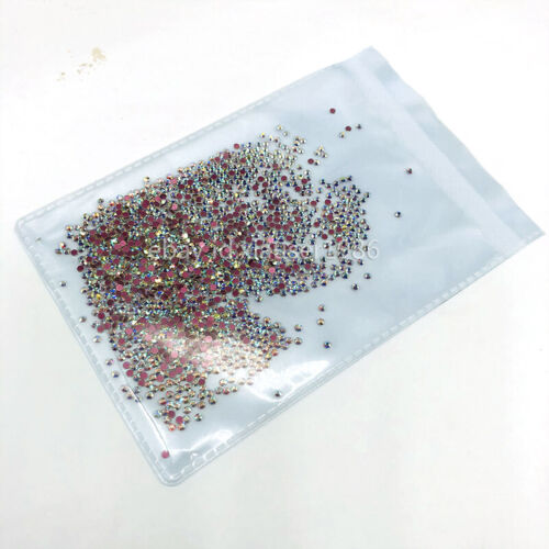 1440p Rose Gold Bottom Crystal Non Hotfix FlatBack Rhinestones DIY Nail Art Tips - Picture 15 of 32