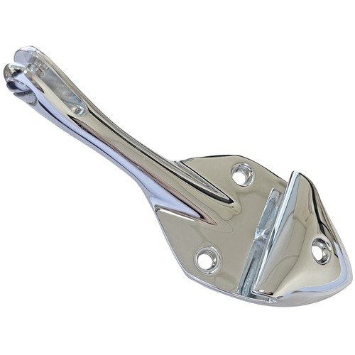 1966 Chevy Chevelle El Camino Rear View Mirror Bracket Metal Chrome - M1035F - Picture 2 of 4