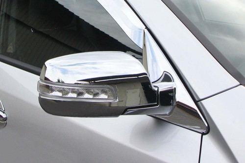 Auto Clover Chrome Wing Mirror Cover Trim for Kia Sorento 2010 - 2014 LED type - Picture 3 of 6