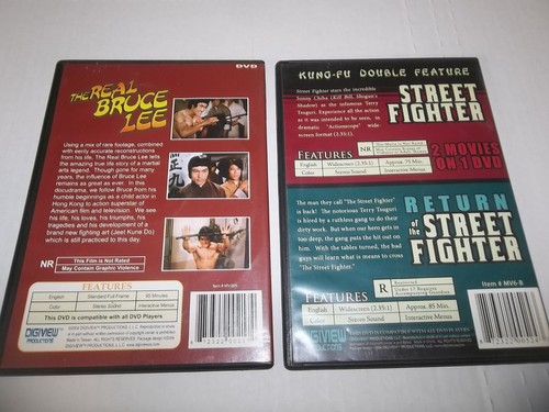 lot of 2 bruce lee dvd's the real bruce lee street fighter - Picture 2 of 3