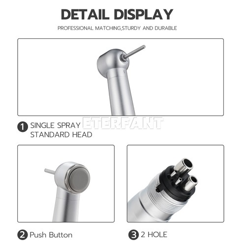 ETERFANT NSK Style Dental Glasfaser LED High Speed Handstück Drucktaster 2H/4H - Bild 35 von 48