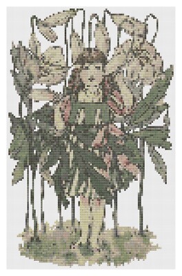 Cross Stitch Pattern by Florashell - Wood Anemone Fairy