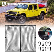 For Jeep Gladiator Rear Trunk Truck Bed Elastic Mesh Cargo Net Organizer Storage
