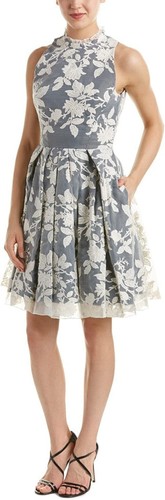 New Erin Fetherston Lace Organza Dress 10 Ivory Black Embroidered Party Wedding - Picture 2 of 4