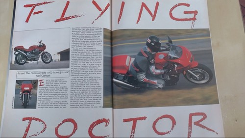Motorcycle International 1992 April Honda CBR900RR / Guzzi Daytona / CB750 - Picture 3 of 3