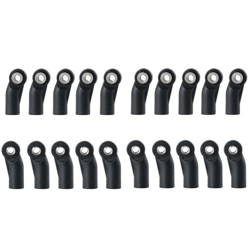 CW Bent Plastic M4 Link Tie Rod End Ball Head Joint for 1:10 SCX10 RC Crawler - Picture 20 of 23