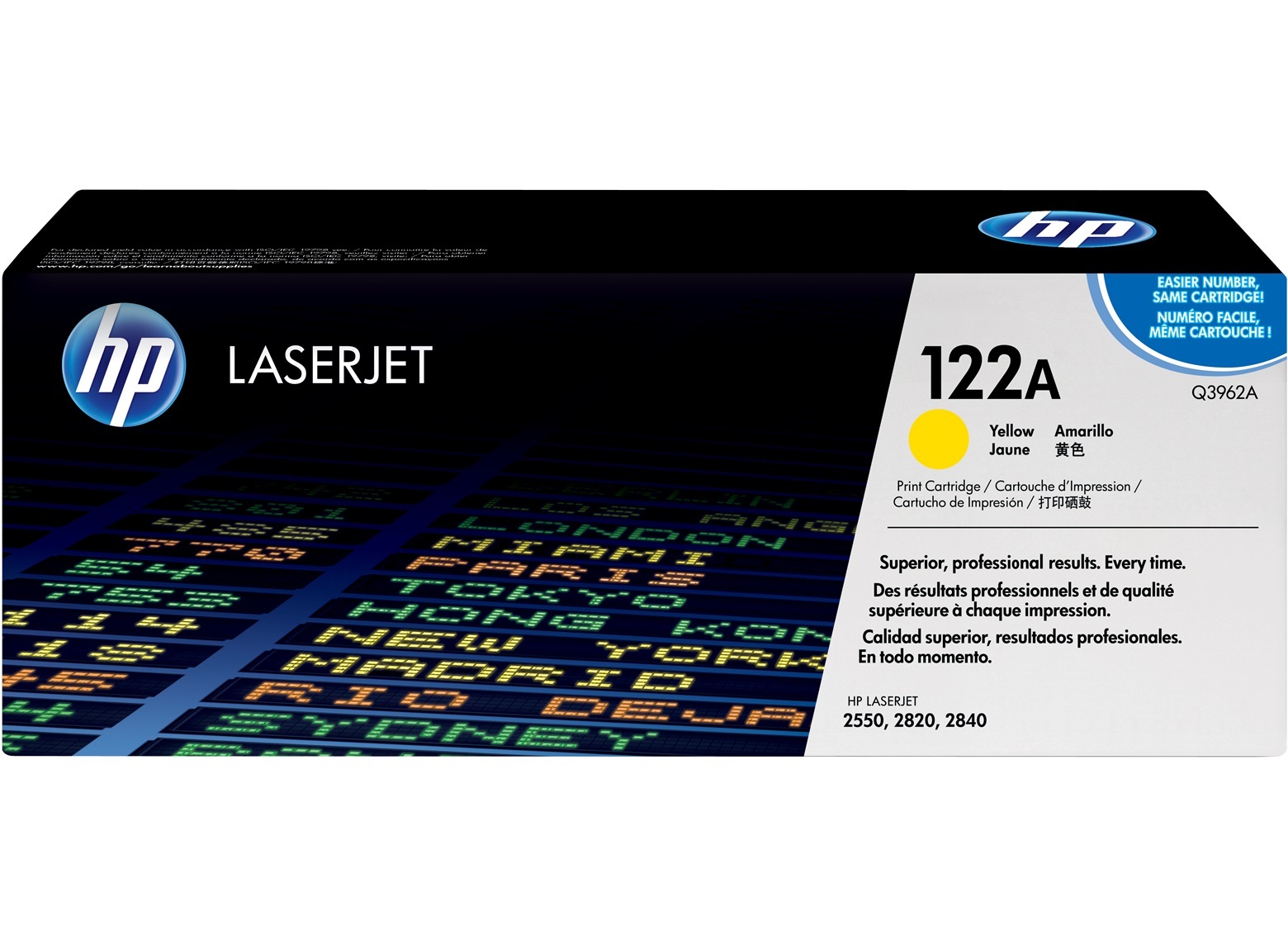 Toner jaune HP 122A Q3962A pour imprimante Laserjet 4000 pages