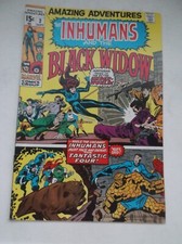 MARVEL: AMAZING ADVENTURES #2, INHUMANS VS FF, KIRBY'S ART, 1970, FN (6.0)!!!