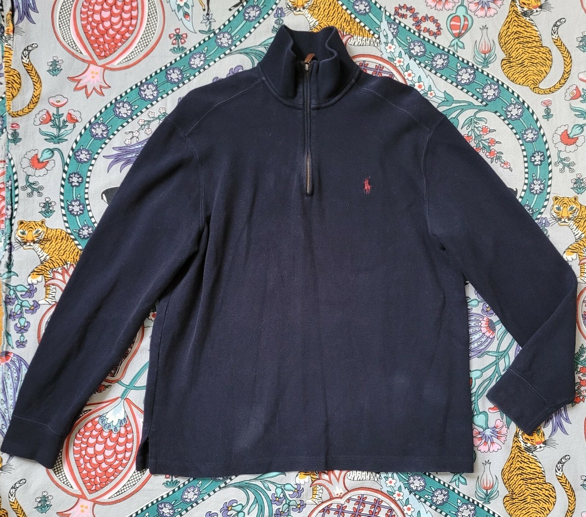 Polo Ralph Lauren estate rib half zip cotton pullover Polo Ralph Lauren estate rib half zip cotton pullover