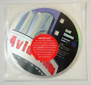 Avid-Cinema-for-Apple-Macintosh-ver-1-2-Sealed-CD-ROM-Vtg-Computer-Software