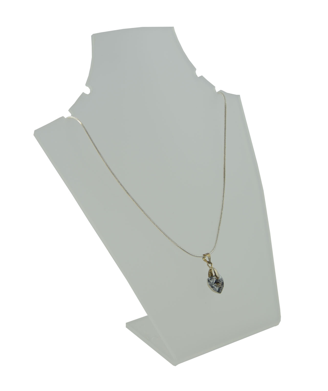 Acrylic Slim Bust 2 Pair Necklace Display Stand Quality jewellery Presentation Wysoko oceniany