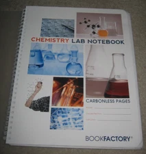 BookFactory Carbonless Chemistry Lab Notebook - 50 Sets of Pages (8.5'' X 11'')