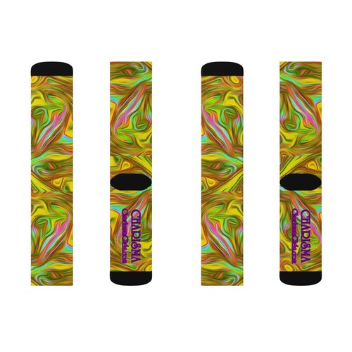Charisma Girls Swirl Series Design Number 18 Sublimation Socks - Picture 11 of 13