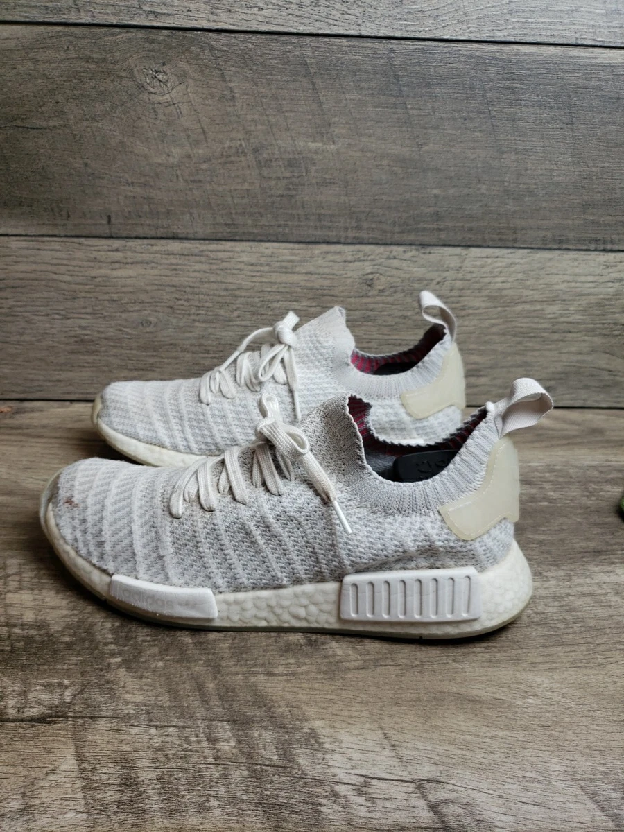 adidas NMD_R1 STLT Primeknit Cloud White for Sale | Authenticity Guaranteed  | eBay