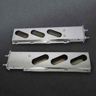 2PCS Truck Stainless Mud Flap Hanger Rear Bar Oval Light Cutouts Spring Loaded