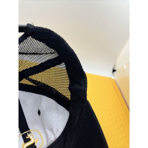 Cappello camionista John Deere maglia snapback ricamato nero giallo usato ottimo - Foto 16 di 16
