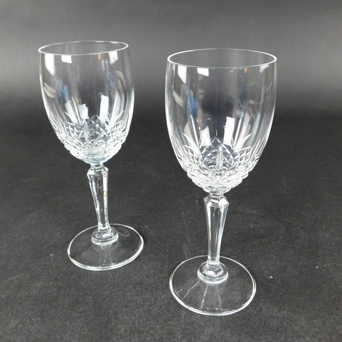 Set 2 bicchieri sherry cordiali vintage Avon 24% piombo pieno taglio cristallo trasparente 6 oz