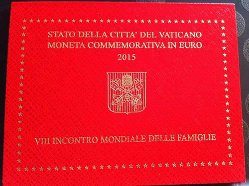 Vatican 2 euro 2015 "World Meeting of Families" BiMetallic coin UNC - Picture 2 of 4