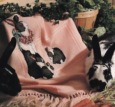 TREASURED MOMENTS Cross-Stitch (Single Pattern From Magazine) Bunnies, Rabbits