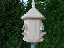 THE NATURAL RED CEDAR DOUBLE TOWN HOUSE BIRD HOUSE