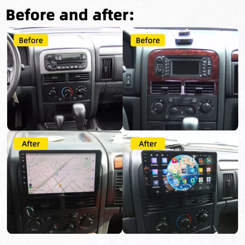 Für Jeep Grand Cherokee WJ/WG Autoradio GPS Android 13 Navi DSP CarPlay 2+64GB - Bild 3 von 4