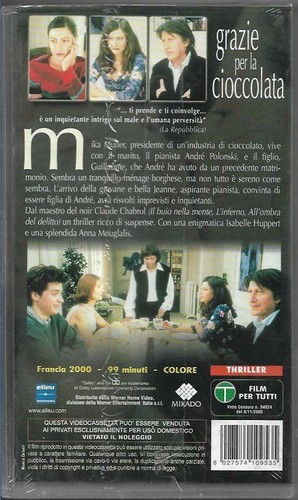 GRAZIE PER LA CIOCCOLATA - VHS (NUOVA SIGILLATA) - Foto 2 di 2