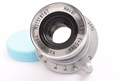 Konishiroku Hexar 50mm F 3.5 lens LTM Screw mount #1318167 Konishiroku Hexar 50mm F 3.5 lens LTM Screw mount #1318167