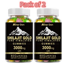 Shilajit Gummies Max Strength  Pure 100 Authentic Himalayan Origin 2 Bottles